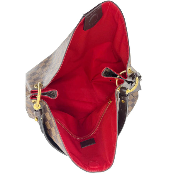 LOUIS VUITTON Graceful MM Damier Ebene Shoulder Bag Brown