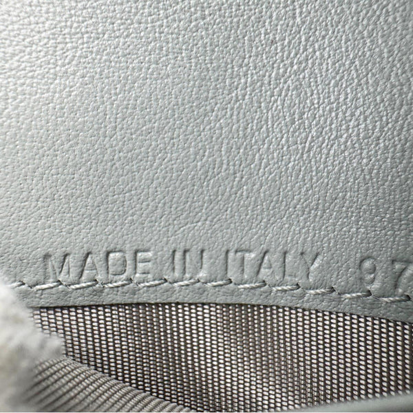 CHRISTIAN DIOR Saddle Oblique Canvas Card Holder Gray