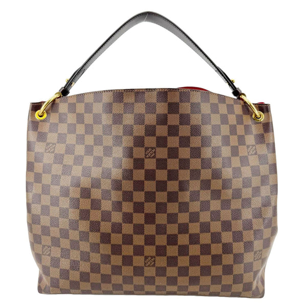 LOUIS VUITTON Graceful MM Damier Ebene Shoulder Bag Brown
