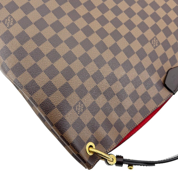 LOUIS VUITTON Graceful MM Damier Ebene Shoulder Bag Brown