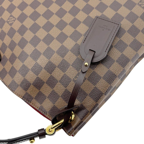 LOUIS VUITTON Graceful MM Damier Ebene Shoulder Bag Brown