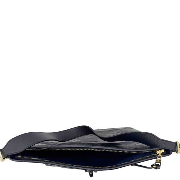 LOUIS VUITTON Carryall MM Monogram Empreinte Leather Shoulder Bag Black