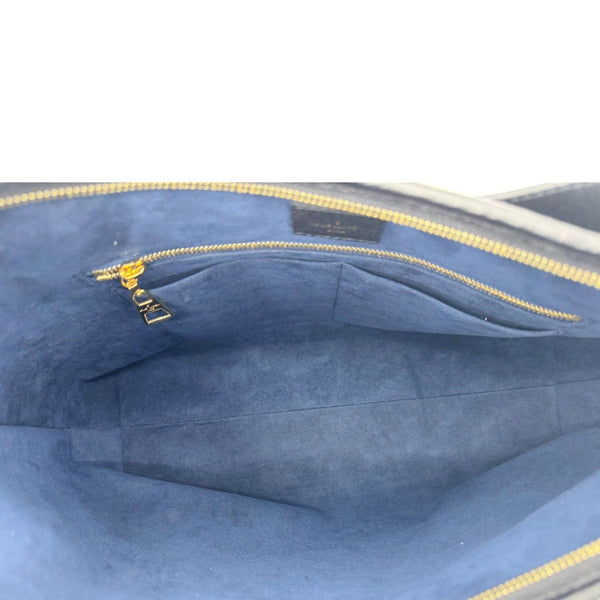 LOUIS VUITTON Carryall MM Monogram Empreinte Leather Shoulder Bag Black