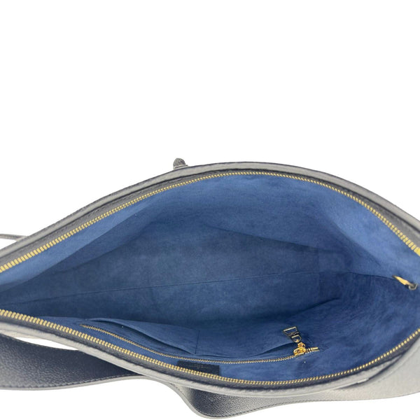 LOUIS VUITTON Carryall MM Monogram Empreinte Leather Shoulder Bag Black