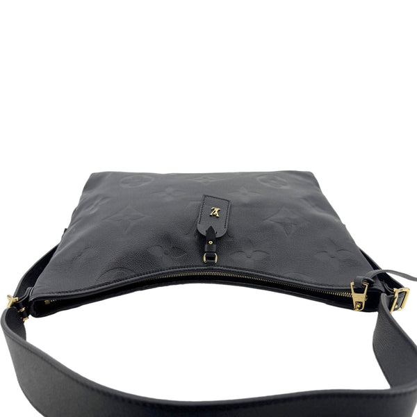 LOUIS VUITTON Carryall MM Monogram Empreinte Leather Shoulder Bag Black