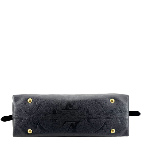 LOUIS VUITTON Carryall MM Monogram Empreinte Leather Shoulder Bag Black