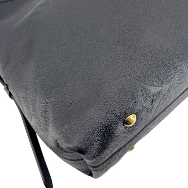 LOUIS VUITTON Carryall MM Monogram Empreinte Leather Shoulder Bag Black