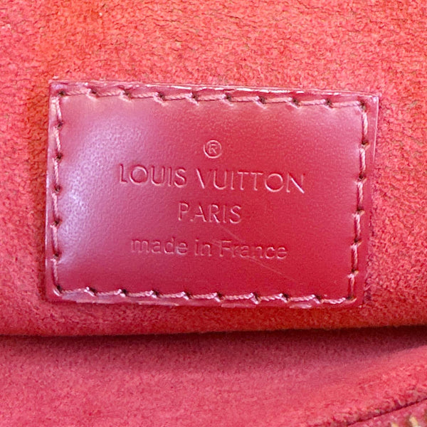 LOUIS VUITTON Caissa Damier Ebene Chain Clutch Shoulder Bag Brown