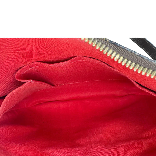 LOUIS VUITTON Bloomsbury PM Damier Ebene Crossbody Bag Brown