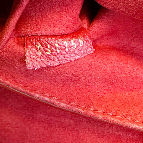 LOUIS VUITTONSaint Sulpice BB Monogram Empreinte Leather Shoulder Bag Red