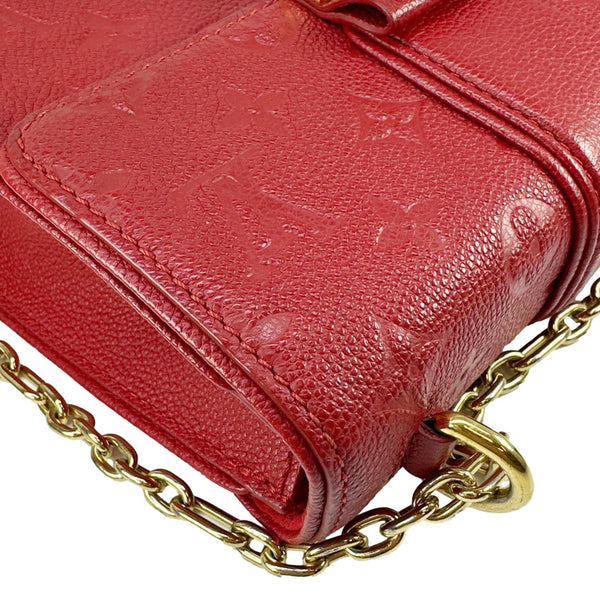LOUIS VUITTONSaint Sulpice BB Monogram Empreinte Leather Shoulder Bag Red