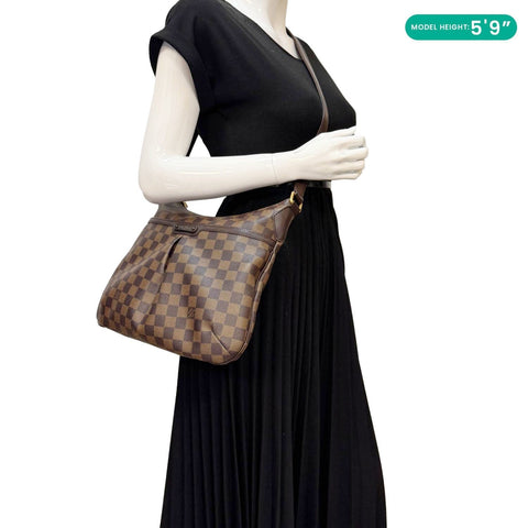 LOUIS VUITTON Bloomsbury PM Damier Ebene Crossbody Bag Brown