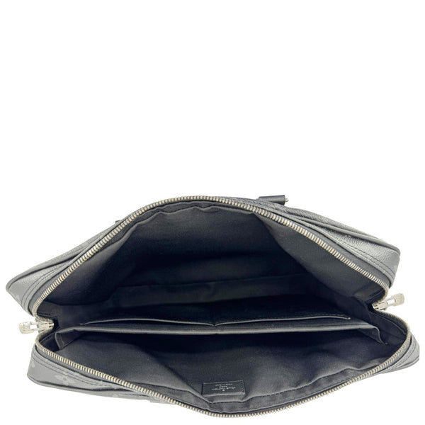LOUIS VUITTON Porte Documents Voyage PM Monogram Eclipse Briefcase Bag Black