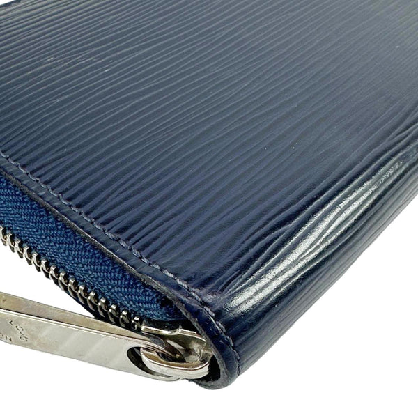 LOUIS VUITTON Epi Leather Zippy Wallet Indigo