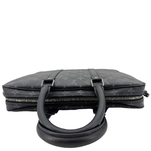 LOUIS VUITTON Porte Documents Voyage PM Monogram Eclipse Briefcase Bag Black