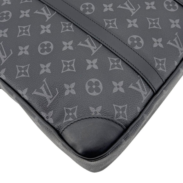 LOUIS VUITTON Porte Documents Voyage PM Monogram Eclipse Briefcase Bag Black