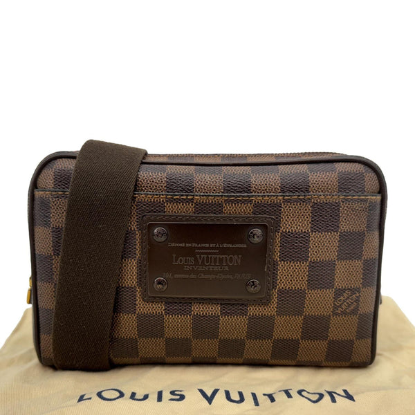 LOUIS VUITTON Brooklyn Damier Ebene Bumbag Brown