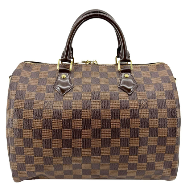 LOUIS VUITTON Speedy 30 Bandouliere Damier Ebene Shoulder Bag Brown