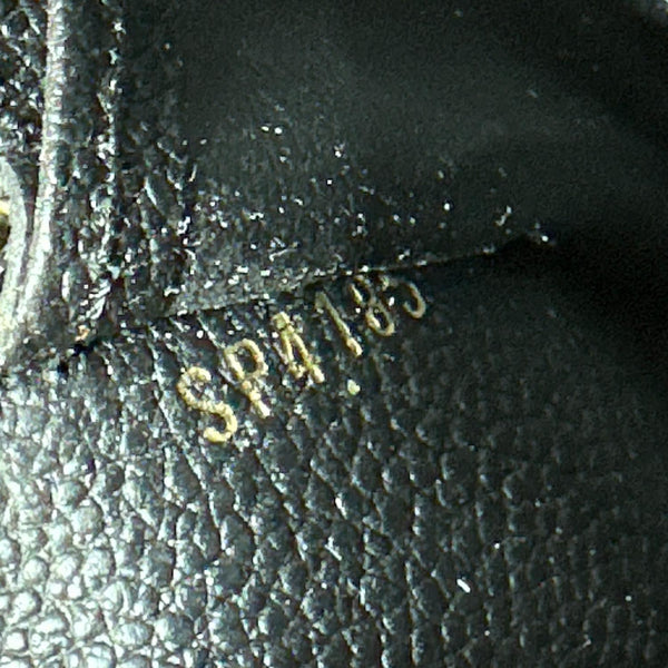 LOUIS VUITTON Monogram Empreinte Leather Zippy Wallet Black