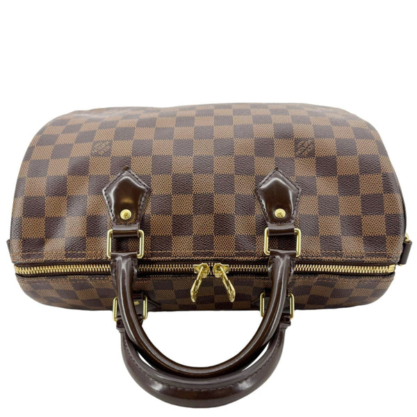 LOUIS VUITTON Speedy 30 Bandouliere Damier Ebene Shoulder Bag Brown