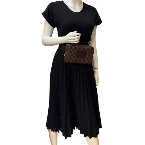 LOUIS VUITTON Brooklyn Damier Ebene Bumbag Brown