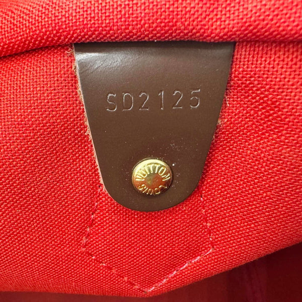 LOUIS VUITTON Speedy 30 Bandouliere Damier Ebene Shoulder Bag Brown