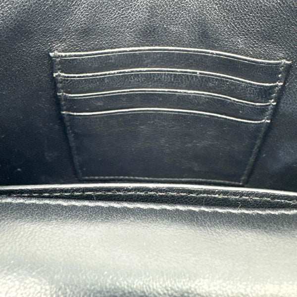 YVES SAINT LAURENT Spontini Calfskin Leather Crossbody Bag Black