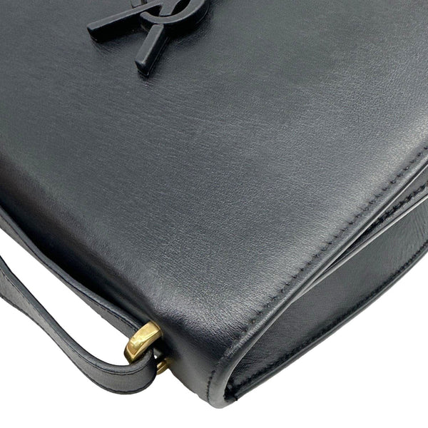 YVES SAINT LAURENT Spontini Calfskin Leather Crossbody Bag Black