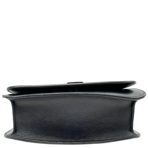 YVES SAINT LAURENT Spontini Calfskin Leather Crossbody Bag Black