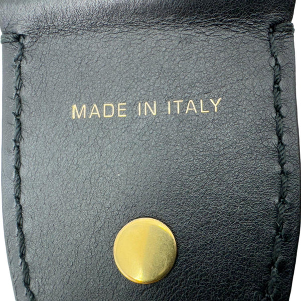 CHRISTIAN DIOR Studded Bohemian Oblique Embroidered Canvas Shoulder Strap Red