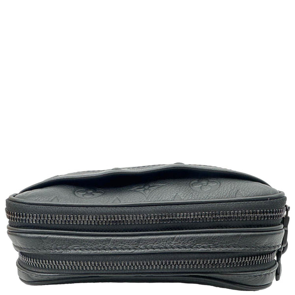 LOUIS VUITTON Alpha Wearable Monogram Shadow Wallet Crossbody Bag Black