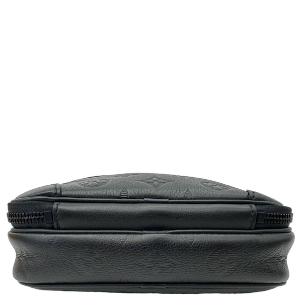 LOUIS VUITTON Alpha Wearable Monogram Shadow Wallet Crossbody Bag Black