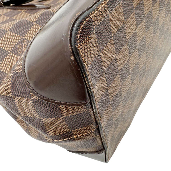 LOUIS VUITTON Hampstead MM Damier Ebene Shoulder Bag Brown