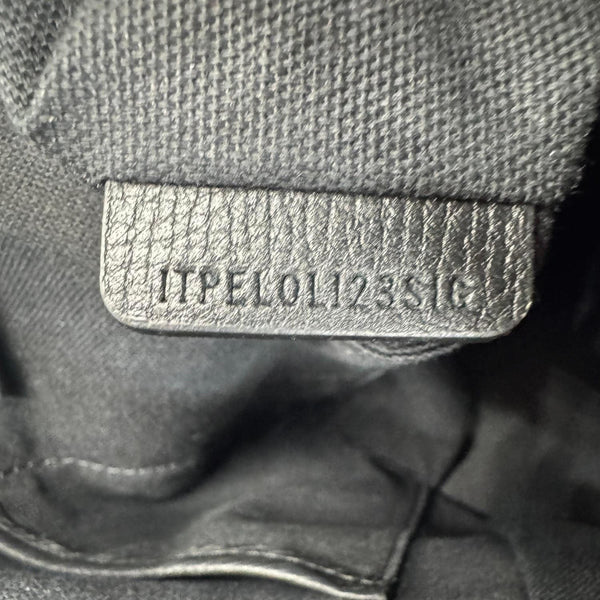 BURBERRY Canterbury Small House Check Derby Leather Tote Bag Black