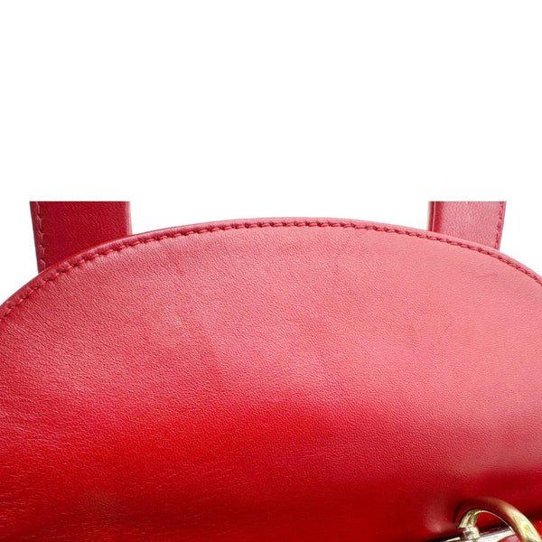 CHRISTIAN DIOR Lady Dior My ABCDior Small Cannage Leather Shoulder Bag Red