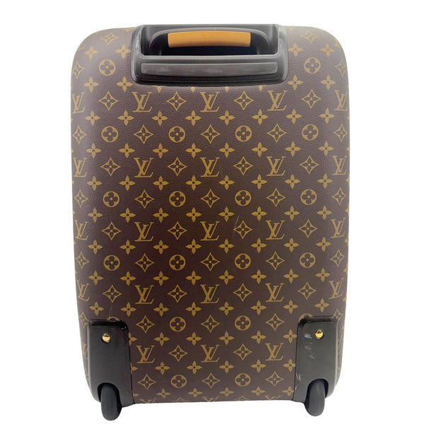 LOUIS VUITTON Pegase 55 Business Luggage Monogram Canvas Travel Bag Brown