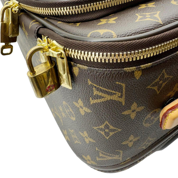LOUIS VUITTON Pegase 55 Business Luggage Monogram Canvas Travel Bag Brown