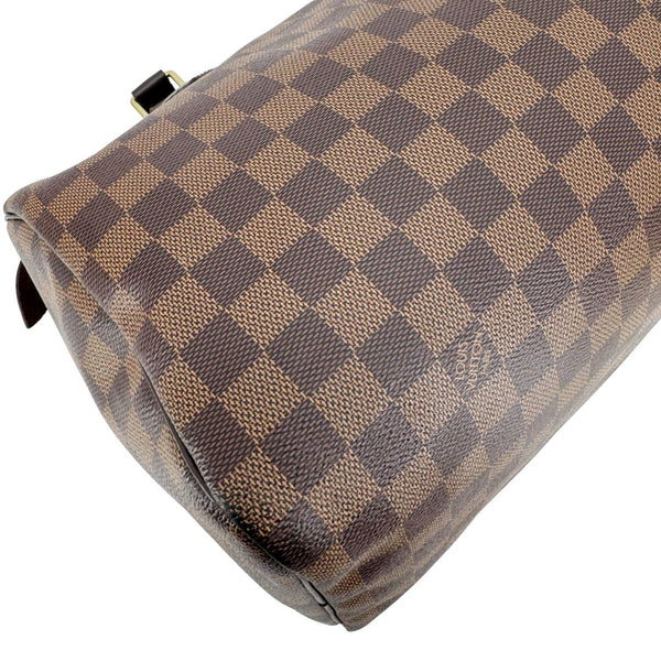 LOUIS VUITTON Speedy 30 Damier Ebene Satchel Bag Brown