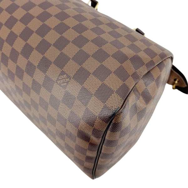 LOUIS VUITTON Speedy 30 Damier Ebene Satchel Bag Brown