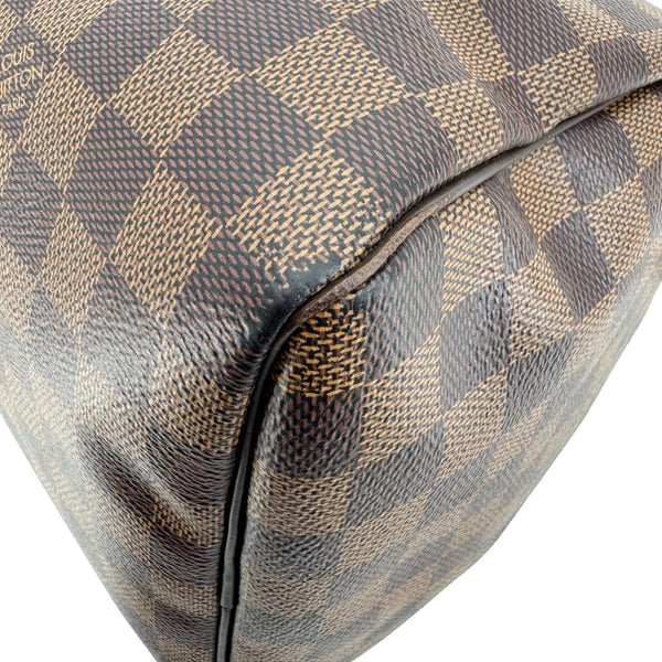 LOUIS VUITTON Speedy 30 Damier Ebene Satchel Bag Brown