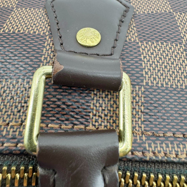 LOUIS VUITTON Speedy 30 Damier Ebene Satchel Bag Brown