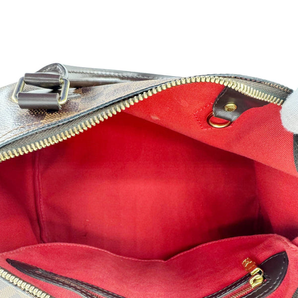 LOUIS VUITTON Speedy 30 Damier Ebene Satchel Bag Brown