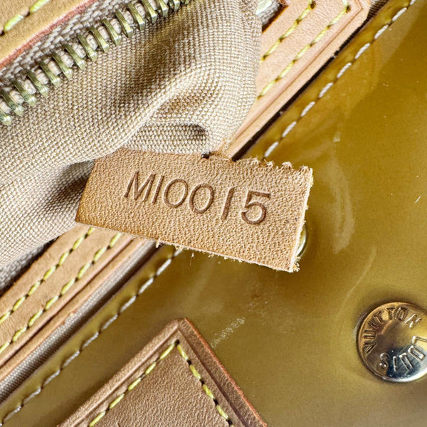 LOUIS VUITTON Perle Reade PM Monogram Vernis Tote Bag Gold