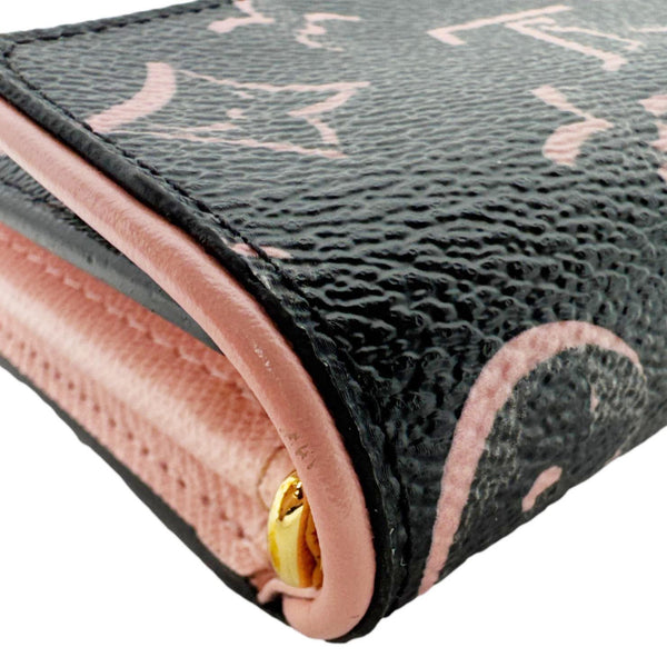 LOUIS VUITTON Sarah Fall For You Monogram Coated Canvas Wallet Black