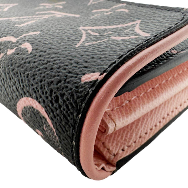 LOUIS VUITTON Sarah Fall For You Monogram Coated Canvas Wallet Black