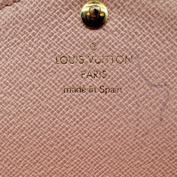 LOUIS VUITTON Sarah Fall For You Monogram Coated Canvas Wallet Black