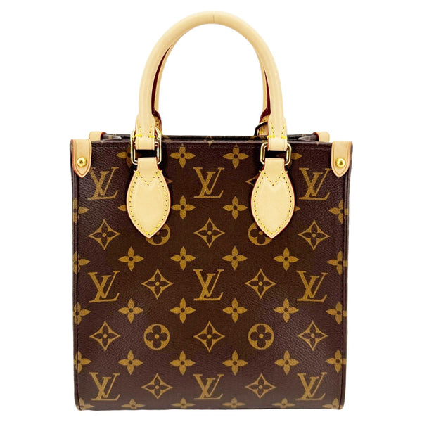LOUIS VUITTON Sac Plat BB Monogram Canvas Crossbody Bag Brown