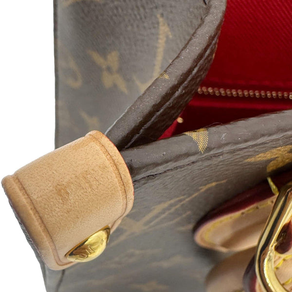 LOUIS VUITTON Sac Plat BB Monogram Canvas Crossbody Bag Brown