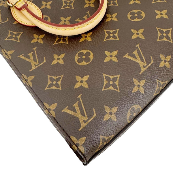 LOUIS VUITTON Sac Plat BB Monogram Canvas Crossbody Bag Brown