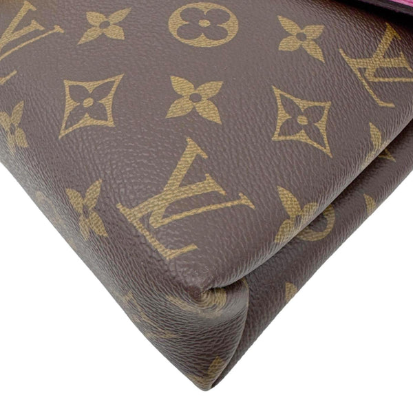 Louis Vuitton LOUIS VUITTON Pallas Chain Monogram Canvas Crossbody Bag Aurore